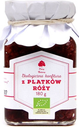 KONFITURA Z PŁATKÓW RÓŻY BIO 180 g - DARY NATURY