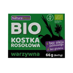 KOSTKA ROSOŁOWA WARZYWNA  BEZGLUTENOWA BIO 66 g - NATURAVENA
