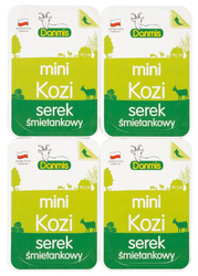 KOZI SEREK ŚMIETANKOWY MINI (4 x 32,5 g) 130 g - DANMIS