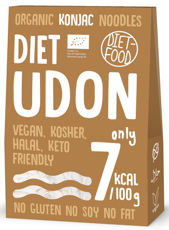 MAKARON (KONJAC) UDON BEZGLUTENOWY BIO 385 g (300 g) - DIET-FOOD