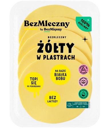 SER ŻÓŁTY W PLASTRACH 100g - BEZMLECZNY 