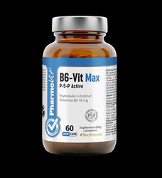 WITAMINA B6-VIT MAX P-5-P ACTIVE (18 mg) BEZGLUTENOWA 60 KAPSUŁEK - PHARMOVIT (CLEAN LABEL)