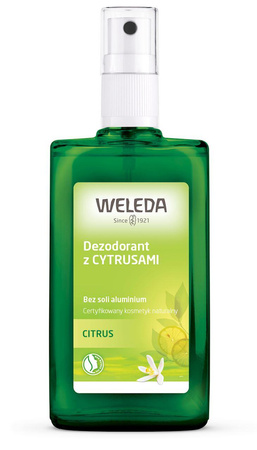 DEZODORANT W SPRAYU 24 h Z CYTRUSAMI ECO 100 ml - WELEDA