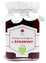 KONFITURA Z ŻURAWINY BIO 180 g - DARY NATURY