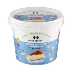 WEGAŃSKA ALTERNATYWA SERKA TWAROGOWEGO Z ORZECHÓW NERKOWCA NA SERNIK 750 g - WEGE SIOSTRY