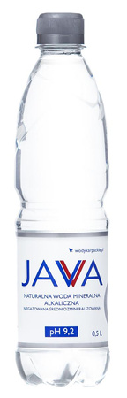 WODA MINERALNA JAVA ALKALICZNA NIEGAZOWANA 500 ml - WODY KARPACKIE