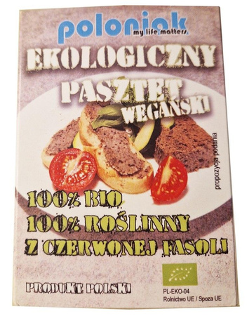 PASZTET WEGAŃSKI Z FASOLI BIO 200 g - POLONIAK