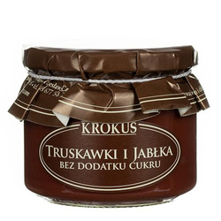 KROKUS - TRUSKAWKI I JABŁKA BEZ DODATKU CUKRU 310 g