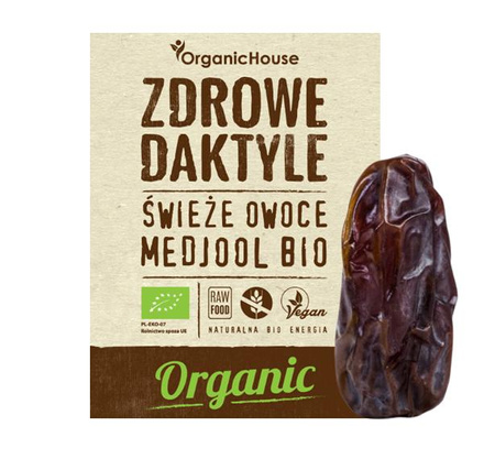 DAKTYLE MEDJOOL ŚWIEŻE BEZGLUTENOWE BIO 500 g - ORGANIC HOUSE