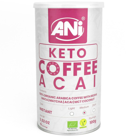 KAWA ROZPUSZCZALNA "REISHI KETO ACAI" BIO 100 g - ANI