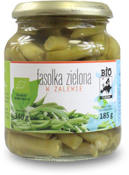 FASOLKA ZIELONA W ZALEWIE BIO 340 g (185 g) (SŁOIK) - BIO PLANET