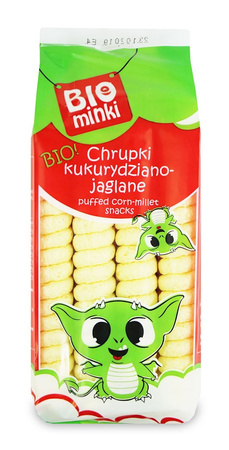 CHRUPKI KUKURYDZIANO-JAGLANE SPIRALE BEZGLUTENOWE BIO 60 g - BIOMINKI