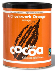 CZEKOLADA DO PICIA POMARAŃCZOWO - IMBIROWA FAIR TRADE BEZGLUTENOWA BIO 250 g - BECKS COCOA