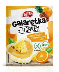 GALARETKA AGAR ANANAS-POMARAŃCZA BEZGLUTENOWA 45 g - CELIKO