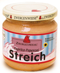 PASTA SŁONECZNIKOWA Z PAPRYKĄ BEZGLUTENOWA  BIO 180 g - ZWERGENWIESE