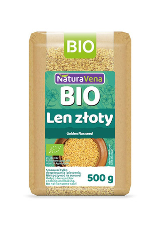 LEN ZŁOTY BIO 500 g - NATURAVENA