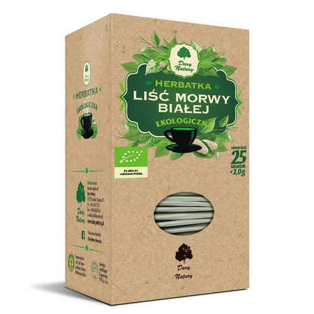 HERBATKA LIŚĆ MORWY BIAŁEJ BIO (25 x 2 g) 50 g - DARY NATURY
