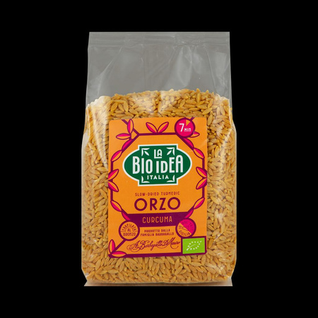 MAKARON ORZO Z KURKUMĄ I CZARNYM PIEPRZEM BIO 400 g - LA BIO IDEA