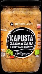 KAPUSTA KISZONA ZASMAŻANA Z GRZYBAMI LEŚNYMI BIO 670 g - RUNOLAND
