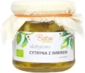 CYTRYNA Z IMBIREM W SYROPIE BIO 220 g - BATOM