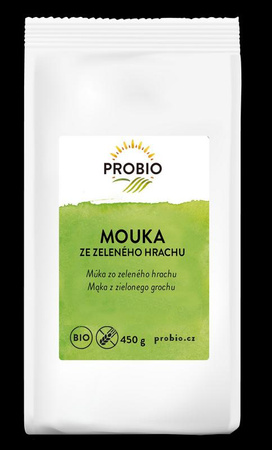 MĄKA Z ZIELONEGO GROSZKU BEZGLUTENOWA BIO 450 g - PROBIO