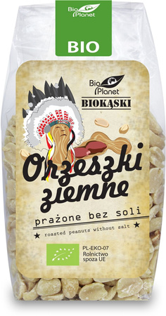 ORZESZKI ZIEMNE PRAŻONE BEZ SOLI BIO 150 g - BIO PLANET