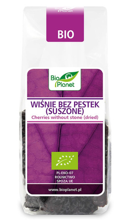 WIŚNIE BEZ PESTEK SUSZONE BIO 100 g - BIO PLANET