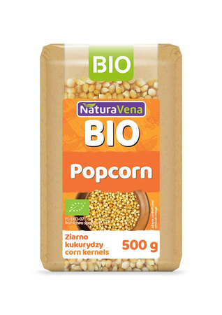 POPCORN (ZIARNO KUKURYDZY) BIO 500 g - NATURAVENA