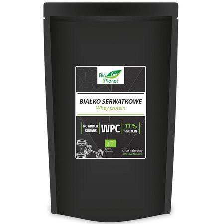 BIAŁKO SERWATKOWE NATURALNE (WPC 77) BIO 500 g - BIO PLANET