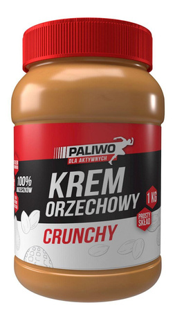 PALIWO DLA AKTYWNYCH - KREM ORZECHOWY CRUNCHY 100 % BEZ DODATKU SOLI I CUKRÓW 1 kg