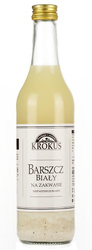 BARSZCZ BIAŁY NA ZAKWASIE NIEPASTERYZOWANY 480 ml - KROKUS (PRODUKT WYPRZEDAŻOWY)