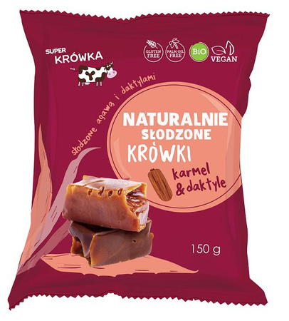 KRÓWKI SŁODZONE AGAWĄ I DAKTYLAMI BEZGLUTENOWE BIO 150 g - ME GUSTO 