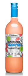 KOMBUCHA O SMAKU TRUSKAWKI I KIWI ZERO % CUKRU 700 ml - DELIKATNA