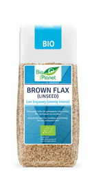 LEN BRĄZOWY (SIEMIĘ LNIANE) BIO 200 g - BIO PLANET