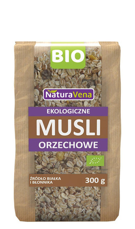 MUSLI ORZECHOWE BIO 300 g - NATURAVENA