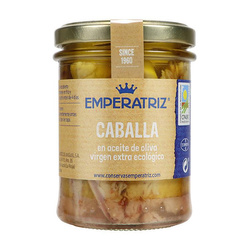 MAKRELA FILETY W BIO OLIWIE Z OLIWEK EXTRA VIRGIN 190 g (125 g) (SŁOIK)