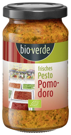 PESTO POMIDOROWE ŚWIEŻE BIO 165 g - BIO VERDE