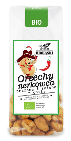 ORZECHY NERKOWCA PRAŻONE I SOLONE Z CHILI BIO 100 g - BIO PLANET