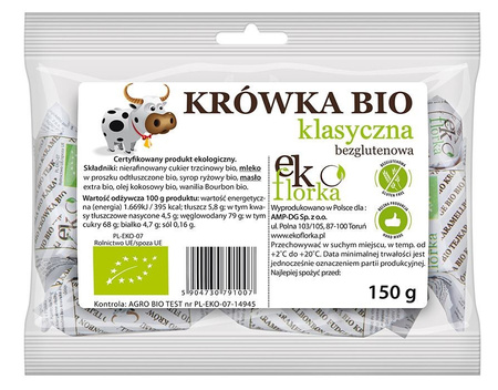 KRÓWKI KLASYCZNE BEZGLUTENOWE BIO 150 g - EKOFLORKA