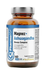 MAGNEZ + ASHWAGANDHA STRESS COMPLEX 60 KAPSUŁEK - PHARMOVIT (CLEAN LABEL)