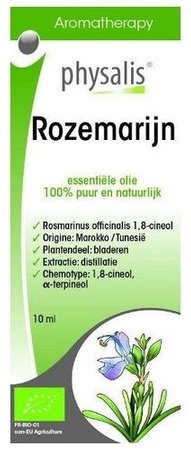 OLEJEK ETERYCZNY ROZMARYN LEKARSKI (ROZEMARIJN) BIO 10 ml - PHYSALIS