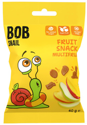 ŻELKI WIELOOWOCOWE BEZ ŻELATYNY BEZGLUTENOWE 40 g - BOB SNAIL