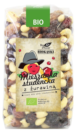 MIESZANKA STUDENCKA Z ŻURAWINĄ BIO 400 g - BIO PLANET