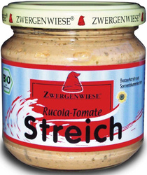 PASTA SŁONECZNIKOWA Z RUKOLĄ I POMIDORAMI BEZGLUTENOWA BIO 180 g - ZWERGENWIESE