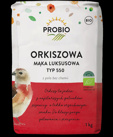 MĄKA ORKISZOWA LUKSUSOWA TYP 550 BIO 1 kg - PROBIO