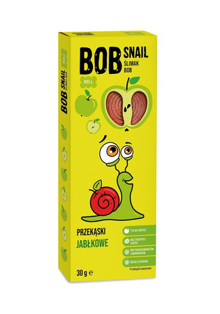 PRZEKĄSKA JABŁKOWA BEZ DODATKU CUKRU BEZGLUTENOWA 30 g - BOB SNAIL