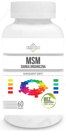 MSM SIARKA ORGANICZNA 60 KAPSUŁEK (650 mg) - SOUL FARM