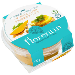 HUMMUS Z MANGO I CURRY BEZGLUTENOWY BIO 170 g - FLORENTIN
