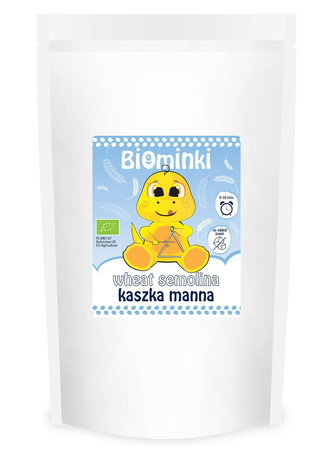 KASZKA MANNA PEŁNOZIARNISTA BIO 500 g - BIOMINKI