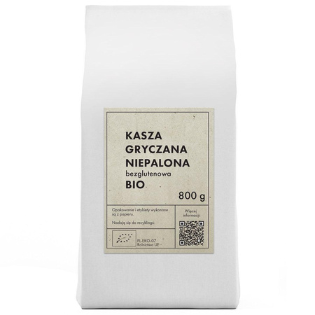 KASZA GRYCZANA NIEPALONA BEZGLUTENOWA BIO 800 g - THE PLANET
